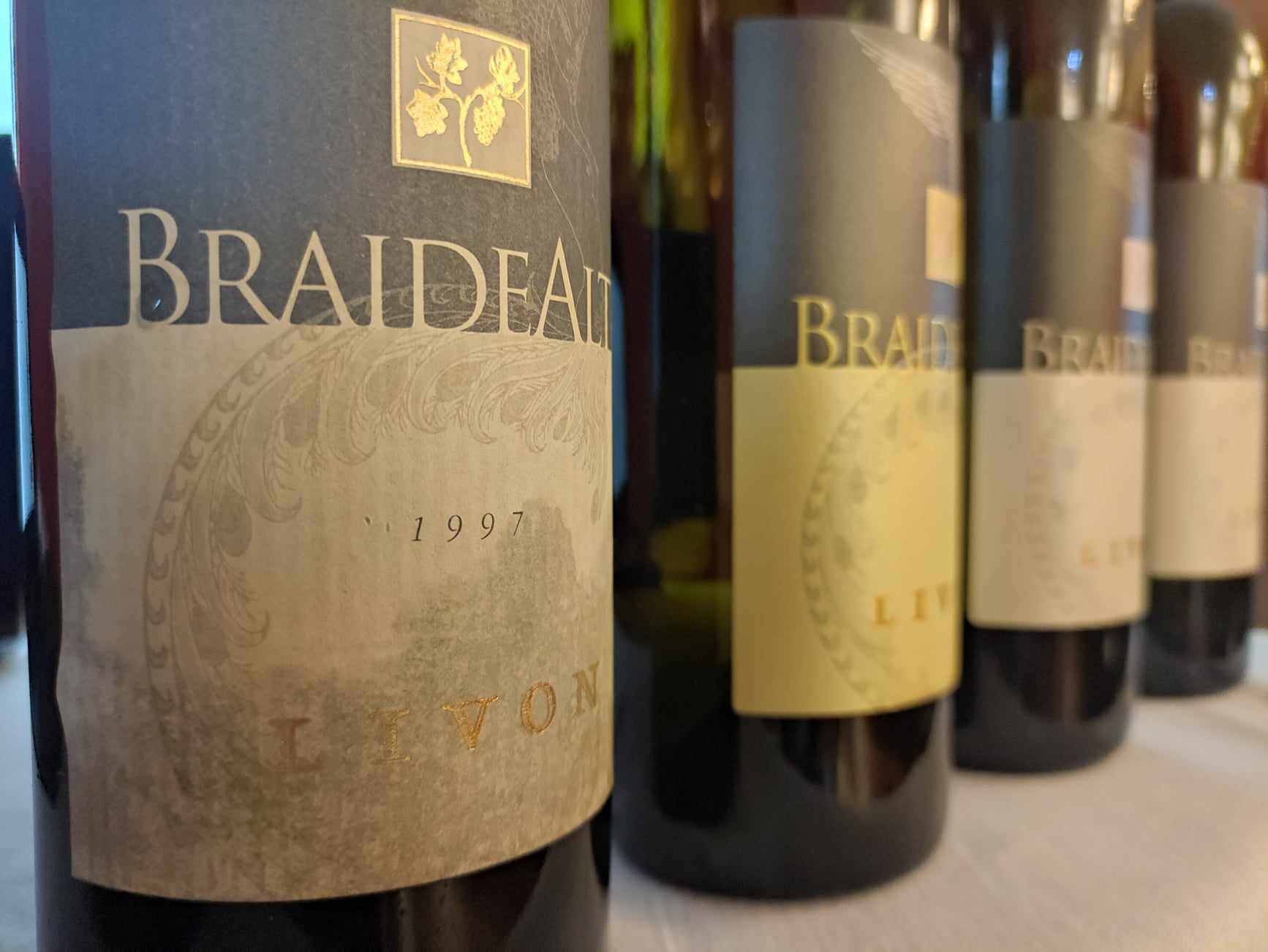 Braide Alte - vino bianco icona della Linea Gran Cru Livon verticale 2021-1997