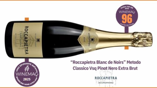 Roccapietra Blanc de Noirs Metodo Classico Vsq Pinot Nero Extra Brut Scuropasso Oltrepò pavese migliori spumante dell anno guida winemag 2025