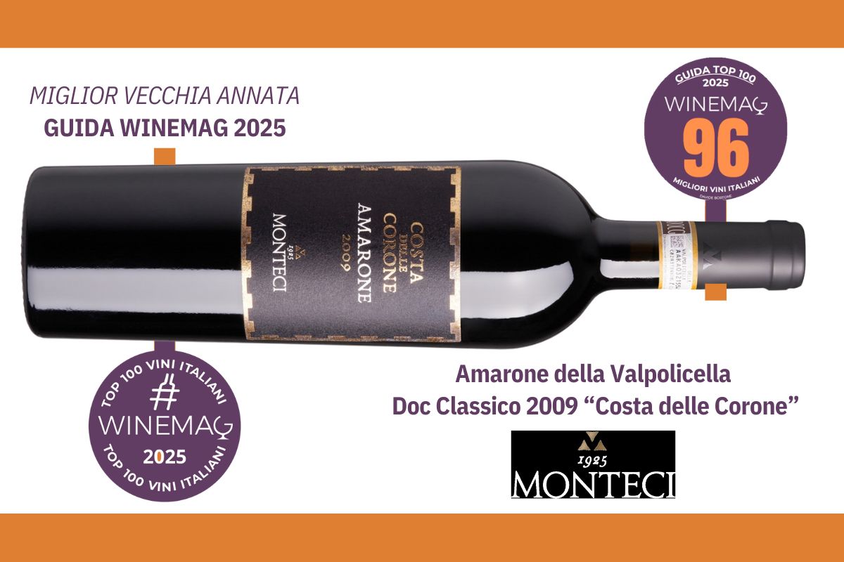 Amarone della Valpolicella Doc Classico 2009 Costa delle Corone di Monteci Premio speciale vecchia annata Guida Winemag 2025