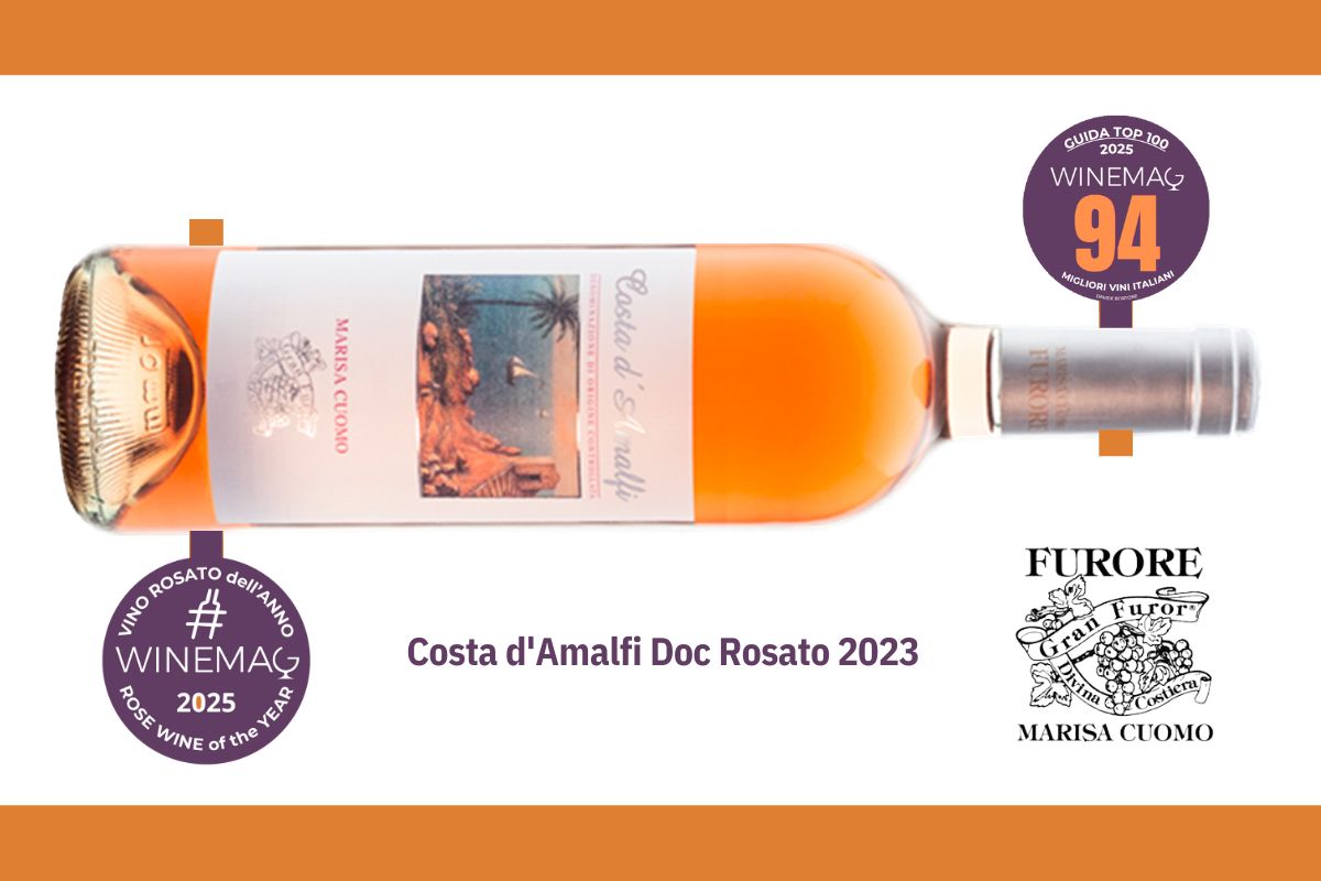 Miglior rosato Guida Winemag 2025 Costa d’Amalfi Doc Rosato 2023 Marisa Cuomo