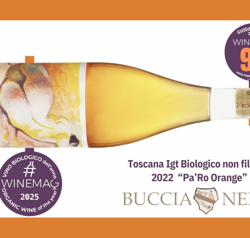 Miglior vino biologico italiano Guida Winemag 2025 Pa’Ro orange 2020 Buccia Nera