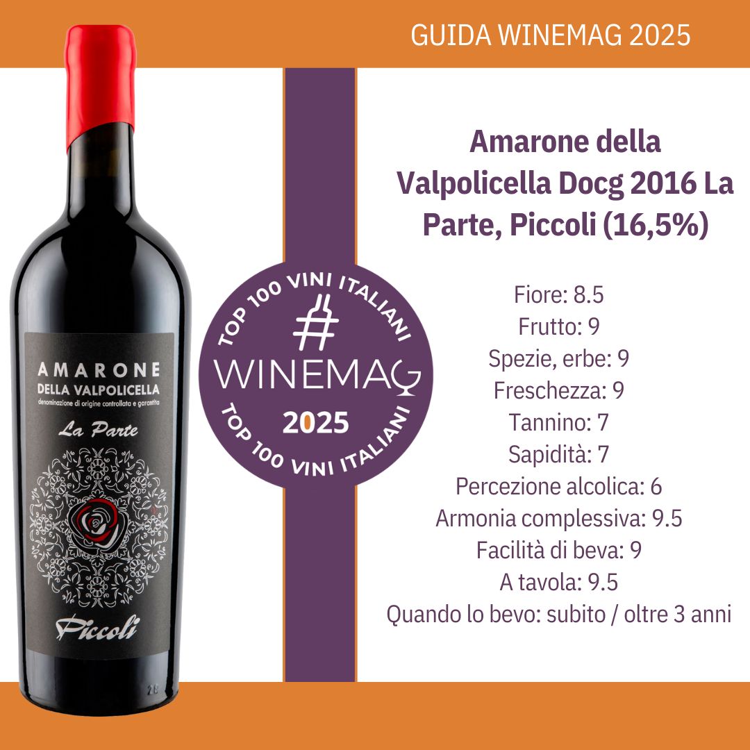 Amarone della Valpolicella Docg 2016 La Parte, Piccoli