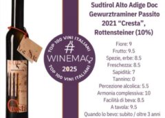 Südtirol Alto Adige Doc Gewurztraminer Passito 2021 Cresta Rottensteiner Guida Top 100 Migliori Vini italiani 2025 Winemag