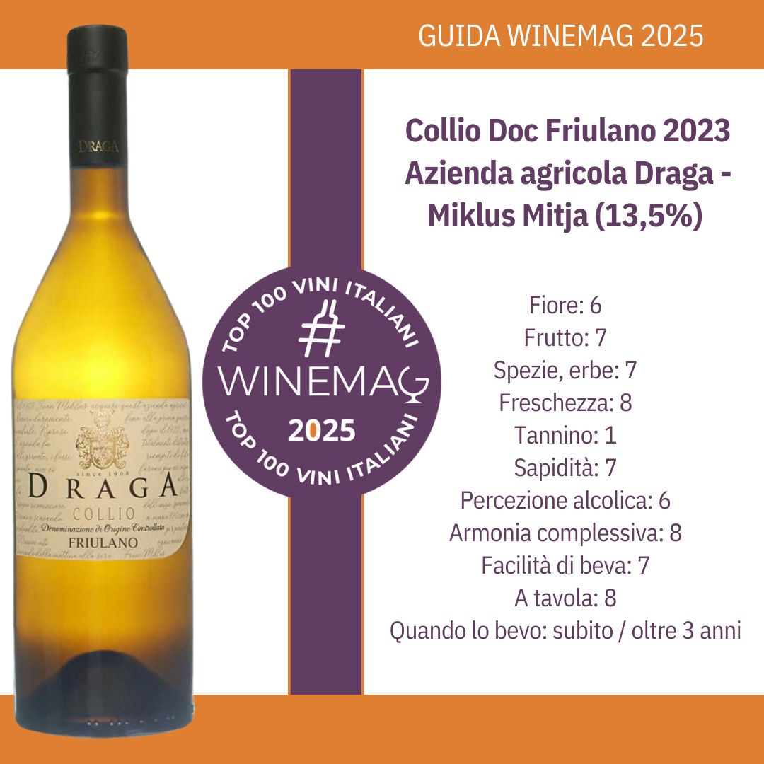 Collio Doc Friulano 2023, Azienda agricola Draga - Miklus Mitja