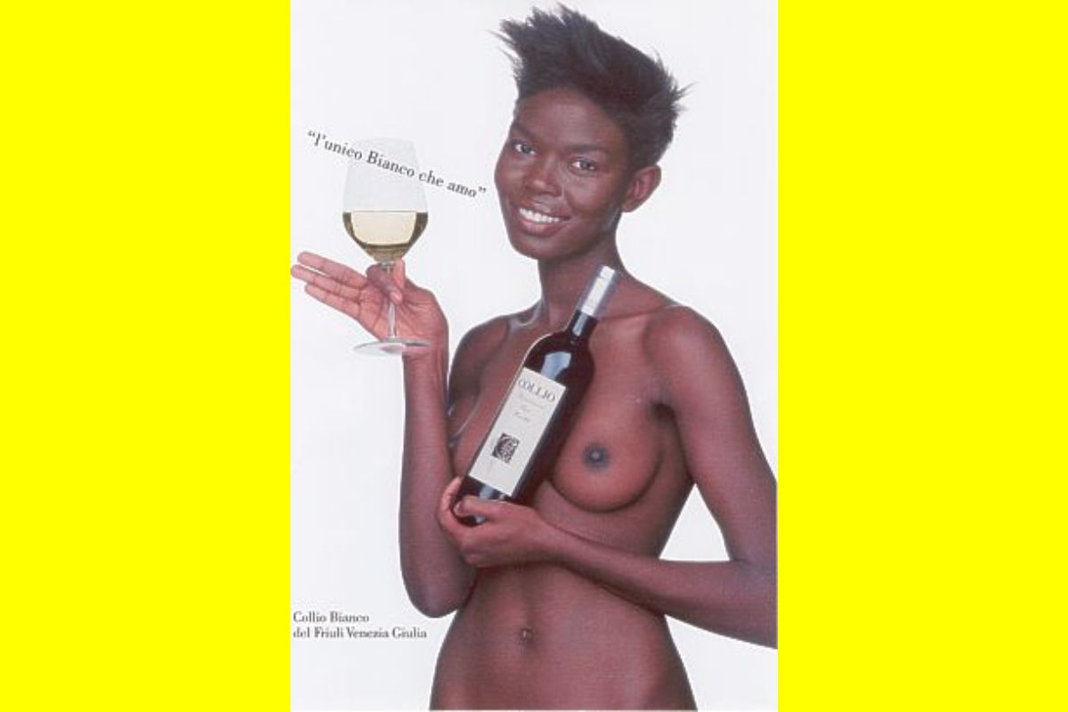 Oliviero Toscani campagna pubblicità scandalo Consorzio vini Collio noemi campbell marco felluga conte douglas attems