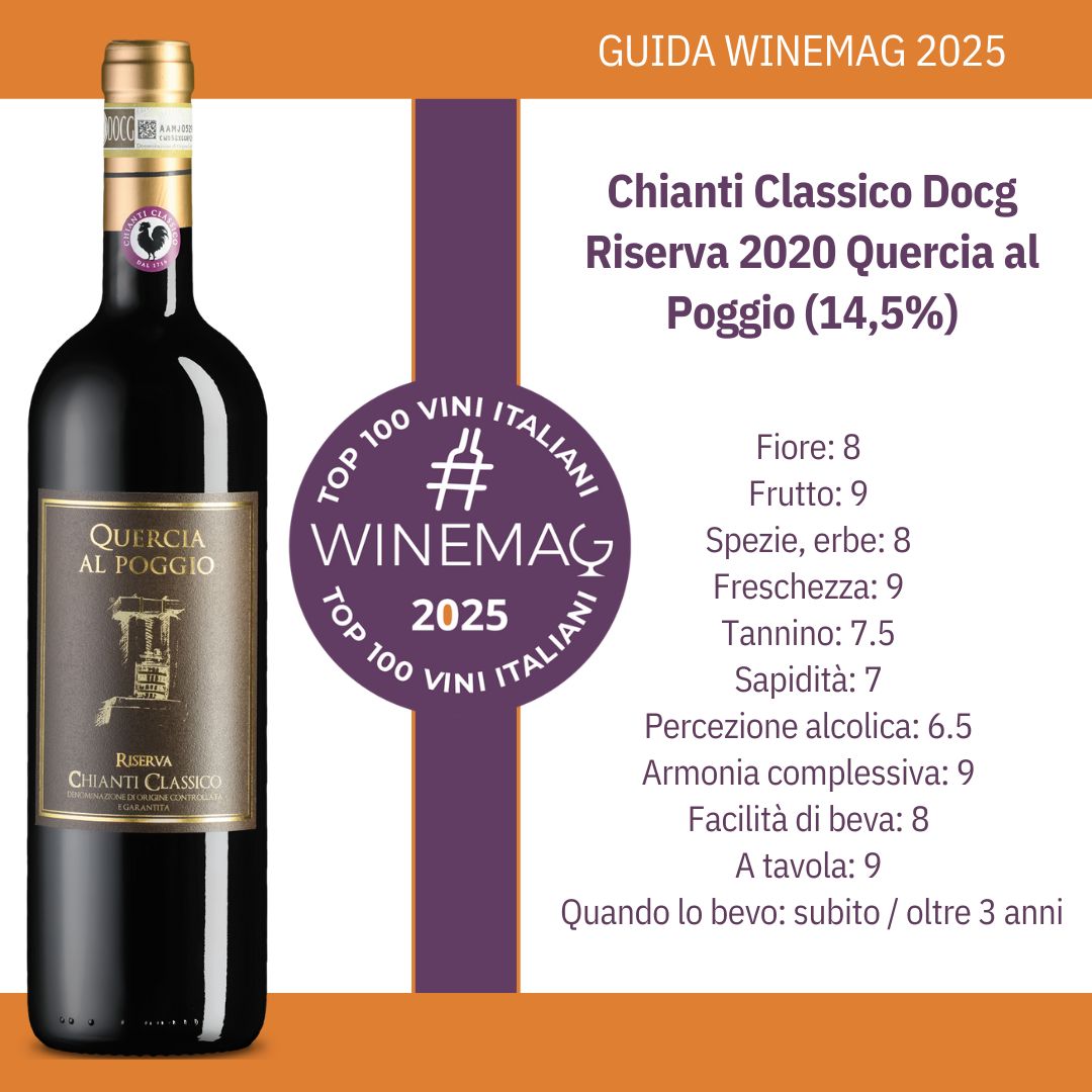 Chianti Classico Docg Riserva 2020, Quercia al Poggio