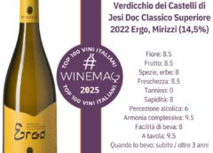 Verdicchio dei Castelli di Jesi Doc Classico Superiore 2022 Ergo, Mirizzi dalla guida top 100 migliori vini italiani winemag.it 2025